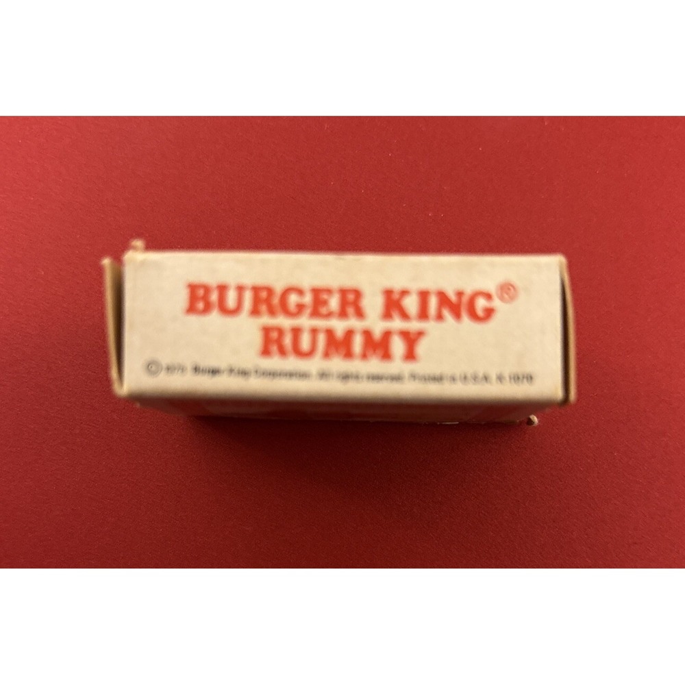 Vintage 1978 Burger King Mini Rummy Card Game, Complete - Picture 4 of 6